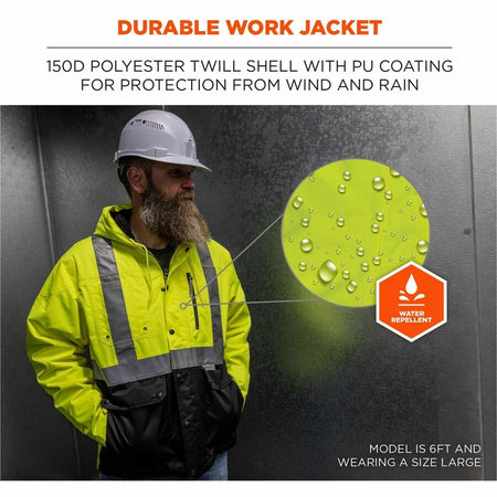 Ergodyne 8275 Heavy-Duty Hi-Vis Jackets - Alternate-Image1