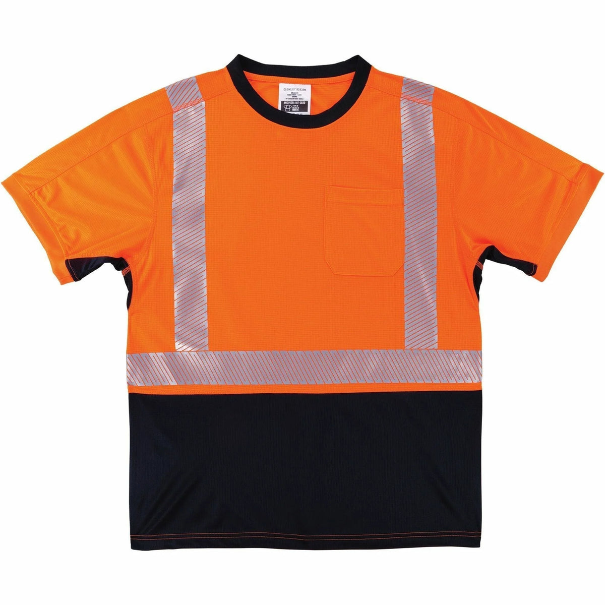 Ergodyne 8283BK Hi-Vis T-Shirt - 2XL Polyester - Black/Orange - Protective Gear