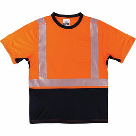 Ergodyne 8283BK Hi-Vis T-Shirt - Lightweight Polyester - Large Size - Protective Gear