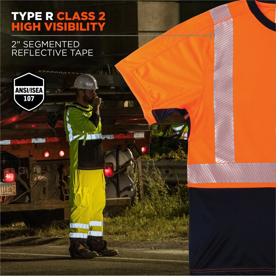 Ergodyne 8283BK Lightweight Hi-Vis T-Shirt - Alternate-Image2