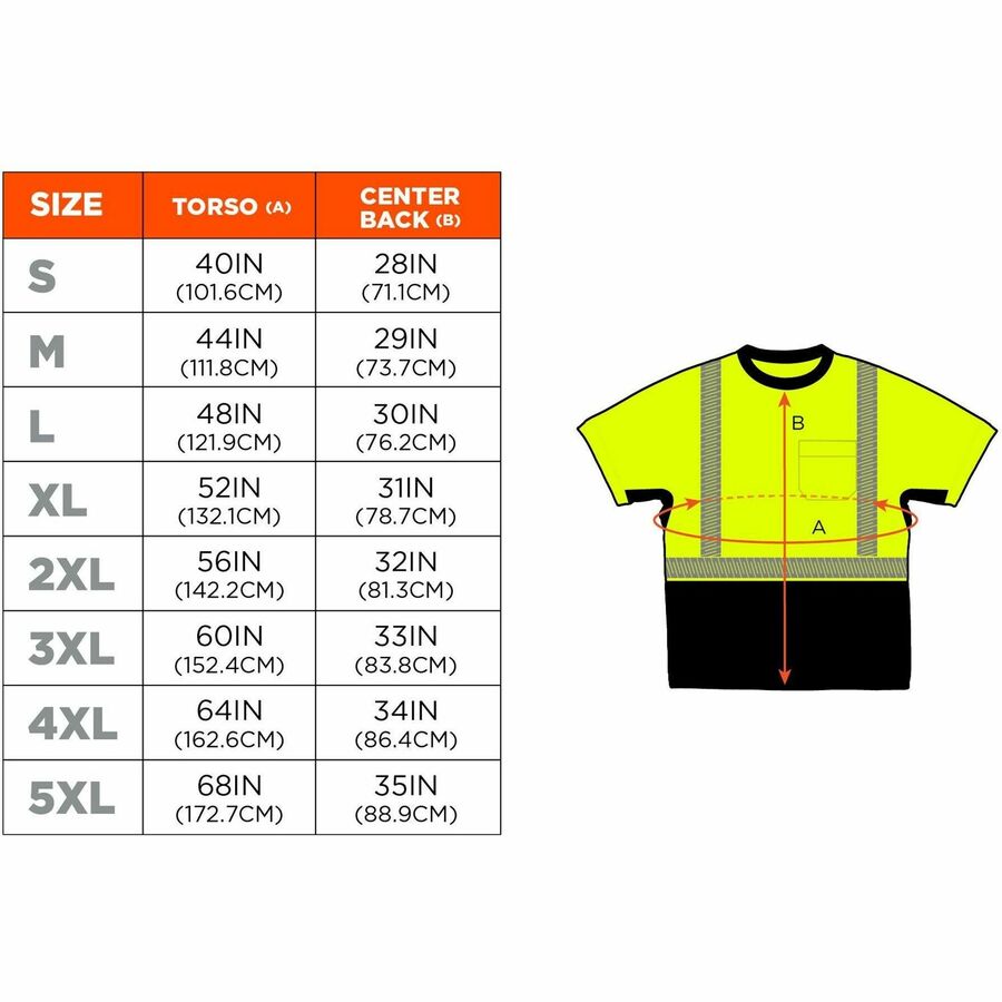 Ergodyne 8283BK Lightweight Hi-Vis T-Shirt - Alternate-Image6