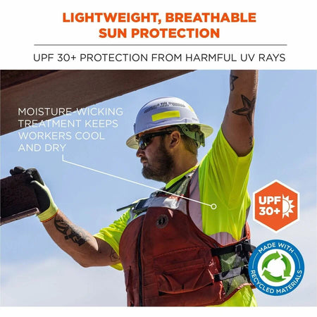 Ergodyne 8289-ECO Hi-Vis T-Shirt - 3XL Polyester Lime - Protective Gear