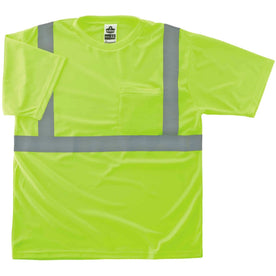 Ergodyne 8289 Type R Class 2 T-Shirt - 4XL Lime Polyester - Safety Jackets / Vests