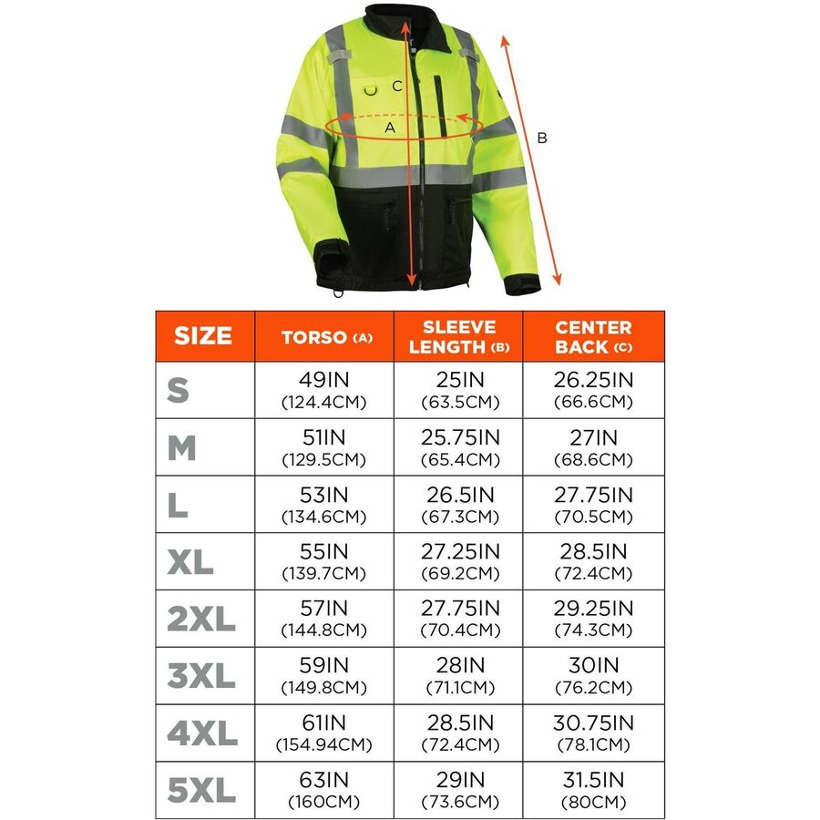 Ergodyne 8351 Hi-Vis Windbreaker Jackets - Alternate-Image5