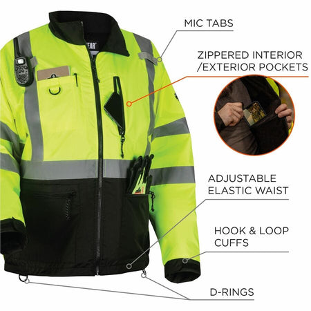 Ergodyne 8351 Hi-Vis Windbreaker Jackets - Alternate-Image4