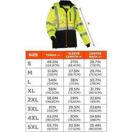 Ergodyne 8353 Hi-Vis Softshell Jackets - Alternate-Image5