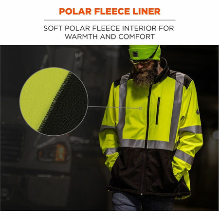 Ergodyne 8353 Hi-Vis Softshell Jackets - Alternate-Image3