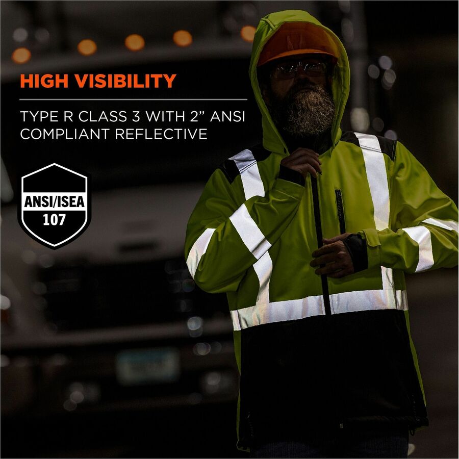 Ergodyne 8353 Hi-Vis Softshell Jackets - Alternate-Image2