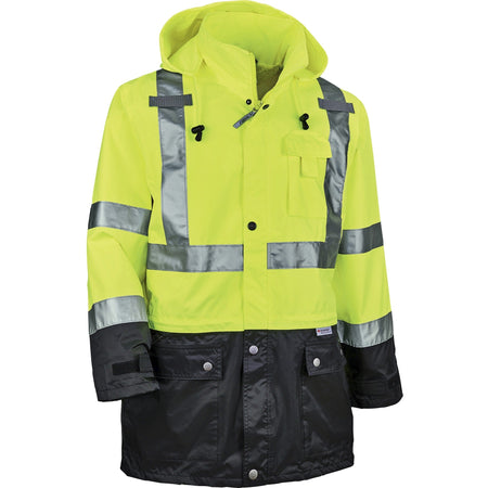 Ergodyne 8365BK Type R Class 3 Front Rain Jacket - 2000