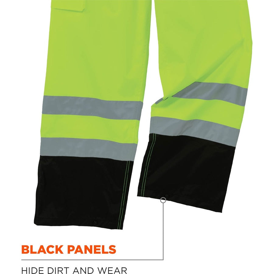 Ergodyne 8918BK Class E Bottom Rain Bibs - Alternate-Image5