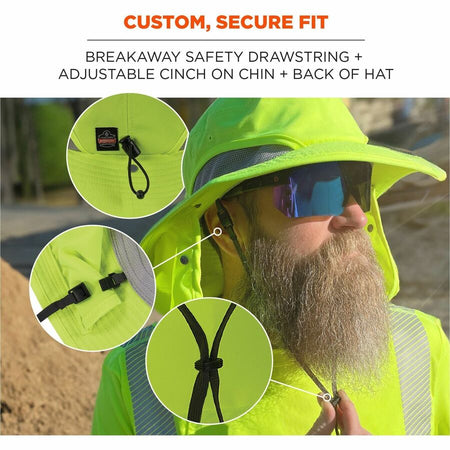 Ergodyne 8934 Ranger Hat with Neck Shade - Alternate-Image5