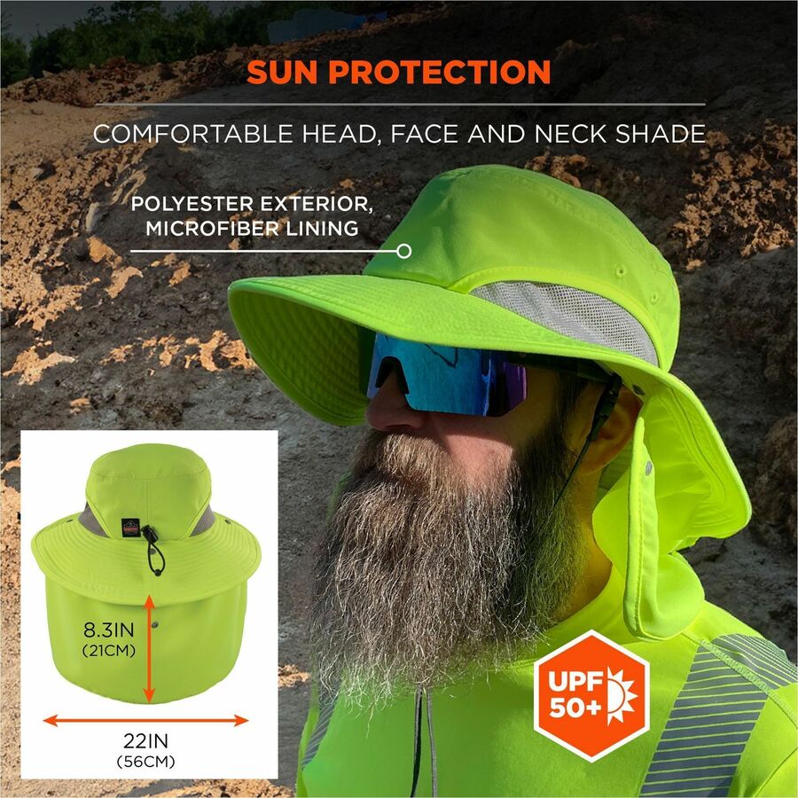 Ergodyne 8934 Ranger Hat with Neck Shade - Alternate-Image1