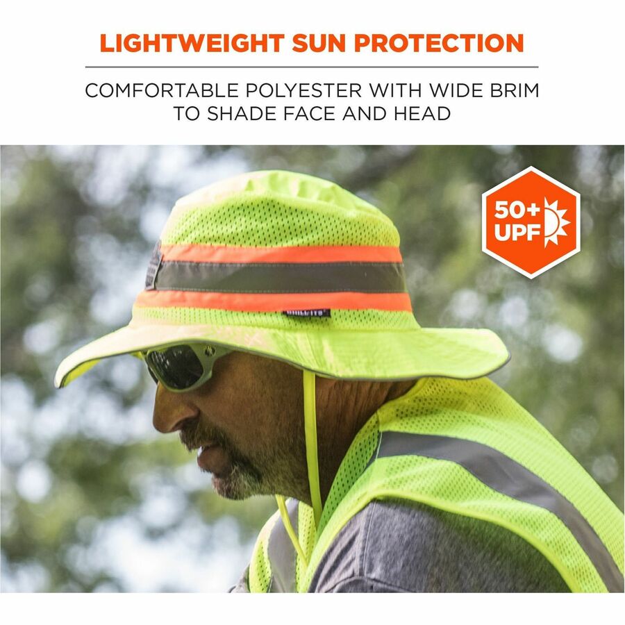 Ergodyne 8935MF Hi-Vis Ranger Sun Hat - Alternate-Image2