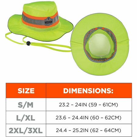 Ergodyne 8935MF Hi-Vis Ranger Sun Hat - Alternate-Image6