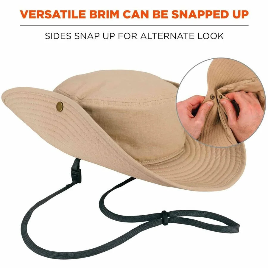 Ergodyne 8936 Lightweight Ranger Hats - Small/Medium Size - Khaki - Protective Gear