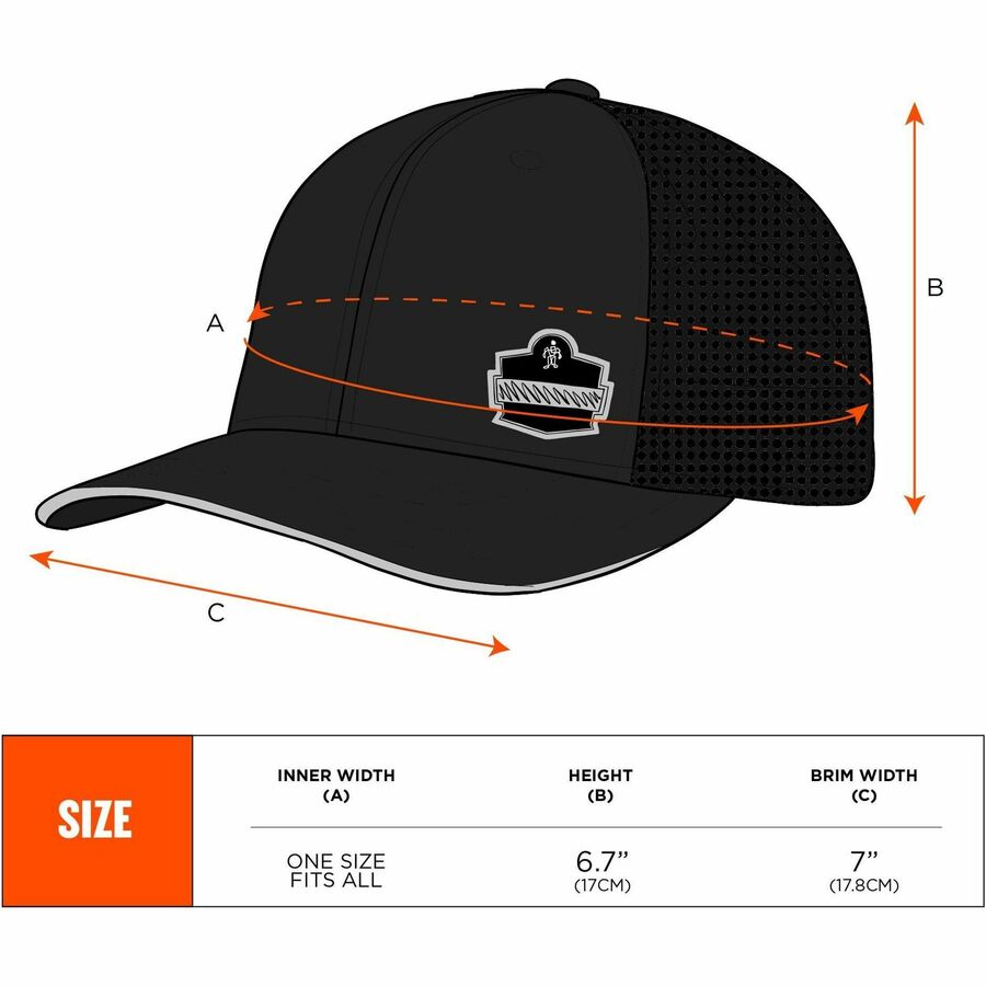 Ergodyne 8937 Cooling Baseball Hat - Alternate-Image6