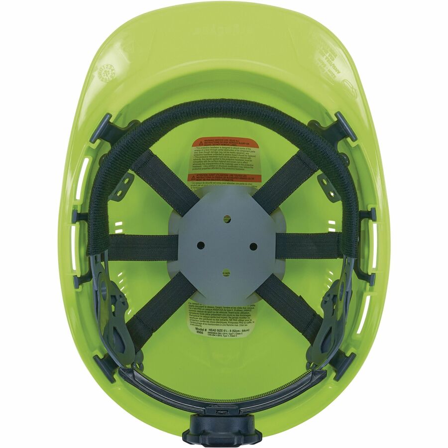 Ergodyne 8966 Lightweight Cap-Style Hard Hat - Bottom