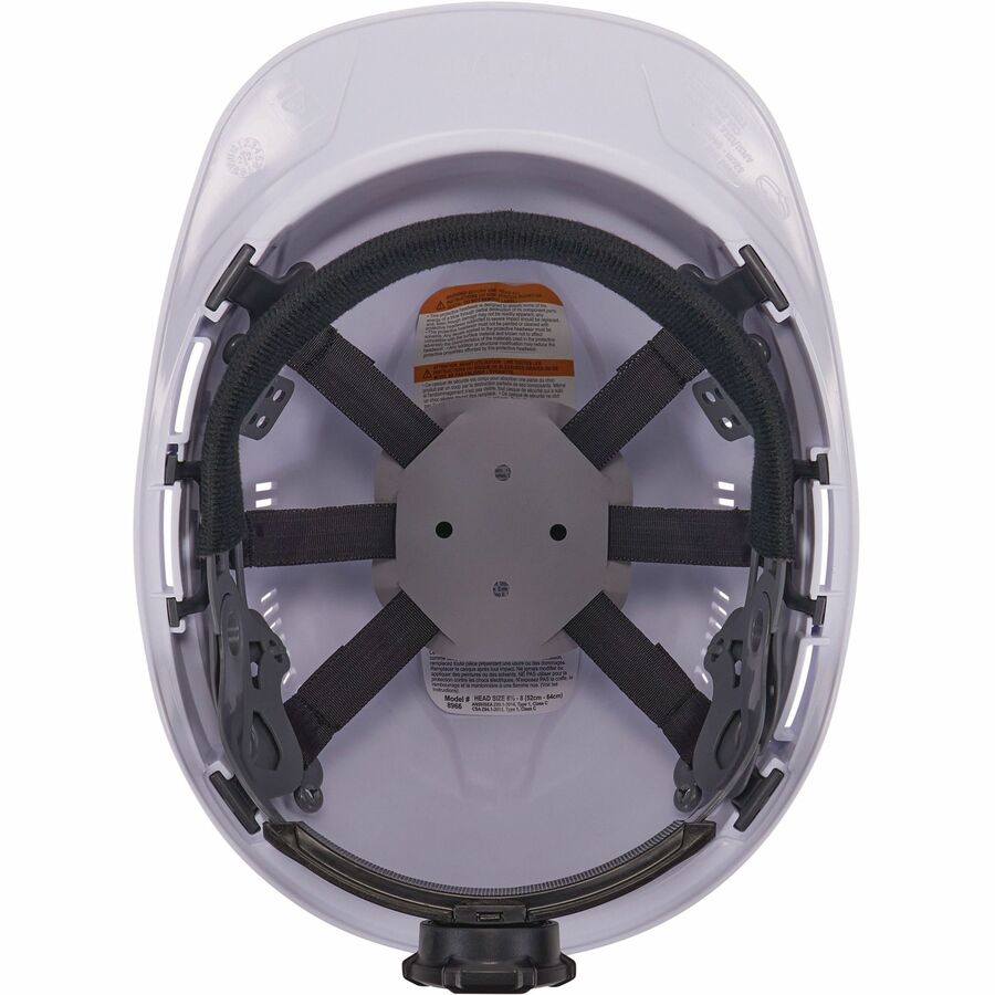 Ergodyne 8966 Lightweight Cap-Style Hard Hat - Bottom