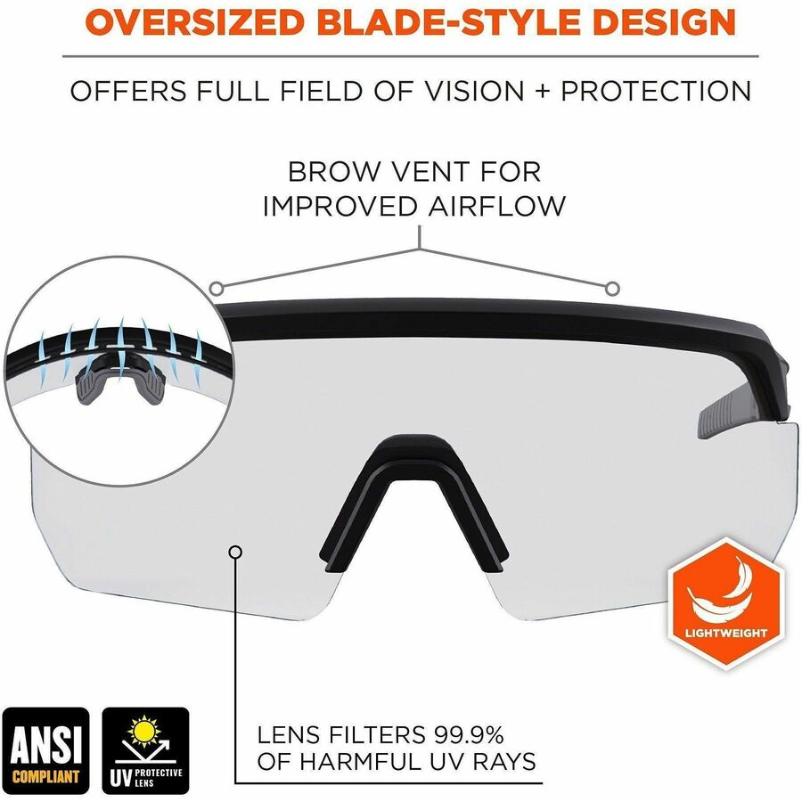 Ergodyne AEGIR Enhanced Anti-Fog Safety Glasses - Alternate-Image3