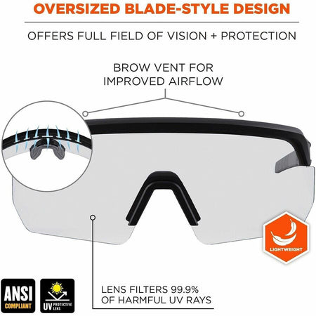 Ergodyne AEGIR Enhanced Anti-Fog Safety Glasses - Alternate-Image3