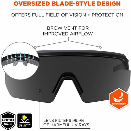 Ergodyne AEGIR Polarized Anti-Fog Safety Glasses - Alternate-Image1
