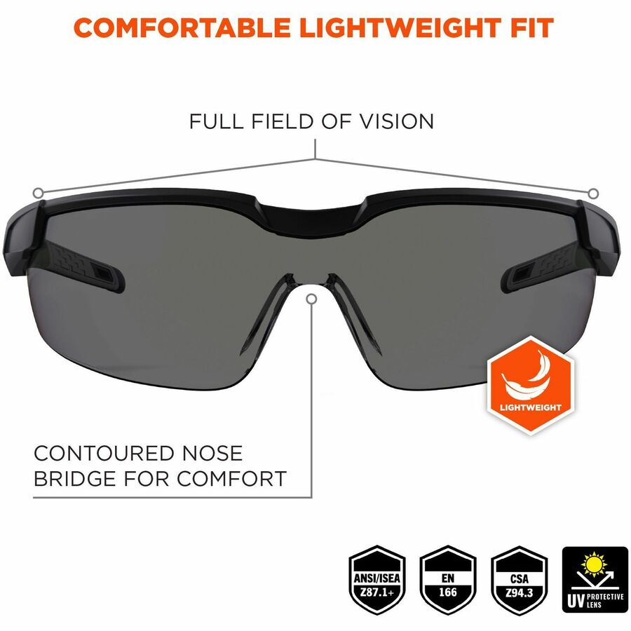 Ergodyne Anti-Fog/Scratch-Resistant Safety Glasses - Alternate-Image1