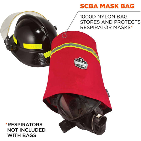 Ergodyne Arsenal 5082 Carrying Case Gear, Belt, ID Card, Full Mask Respirator, SCBA Mask - Red - Alternate-Image1