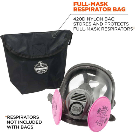 Ergodyne Arsenal 5181 Carrying Case (Flap) Full Mask Respirator - Black - Alternate-Image1