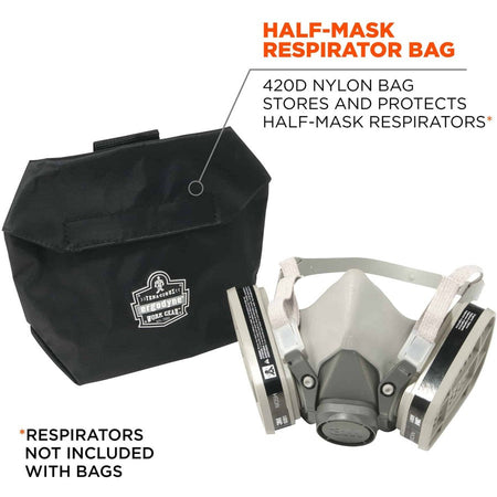 Ergodyne Arsenal 5182 Carrying Case Half Mask Respirator - Black - Alternate-Image1