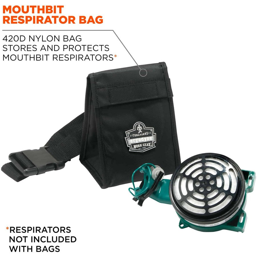 Ergodyne Arsenal 5184 Carrying Case Mouthbit Respirator - Black - Alternate-Image1