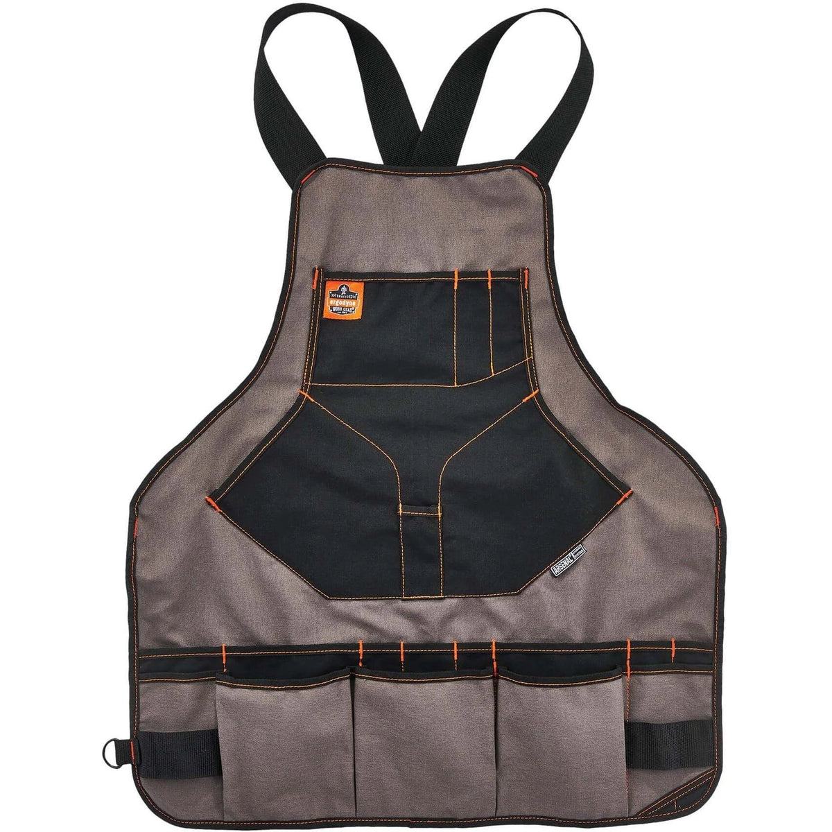Ergodyne Arsenal 5704 Canvas Tool Apron - 22 Pockets - Gray - Storage & Organization