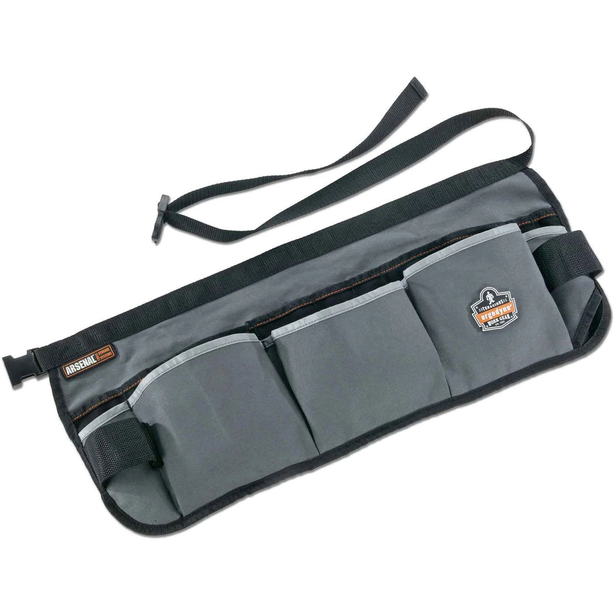 Ergodyne Arsenal 5706 Tool Waist Apron: 13-Pocket Gray Canvas/Cotton - Storage & Organization