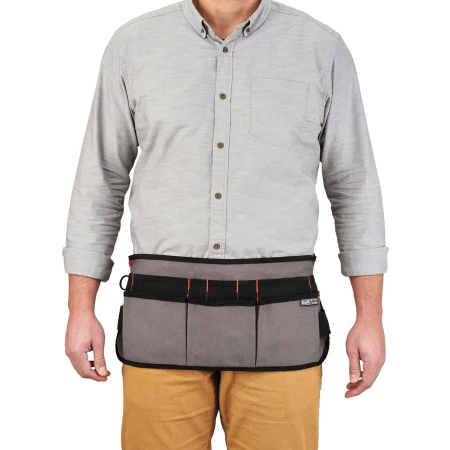 Ergodyne Arsenal 5707 Canvas Waist Apron - Gray 14 Pockets - Tool Storage & Organization