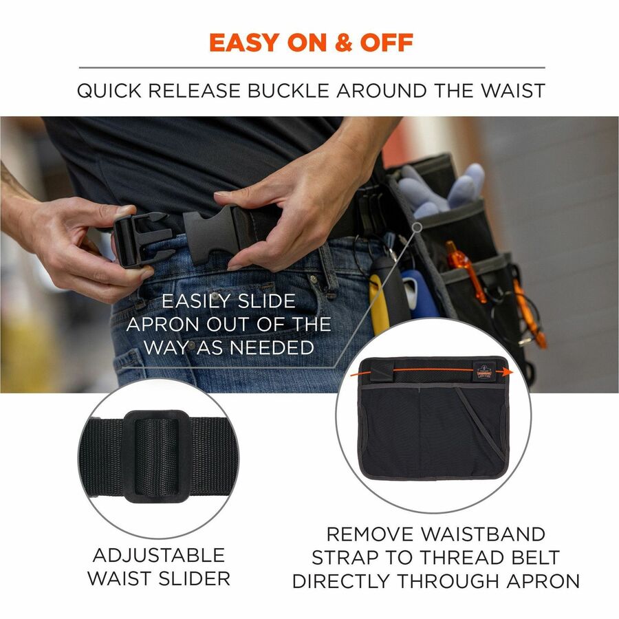Ergodyne Arsenal 5715 Carrying Case (Pouch) Brush, Cleaning Kit, Towel - Black - Right