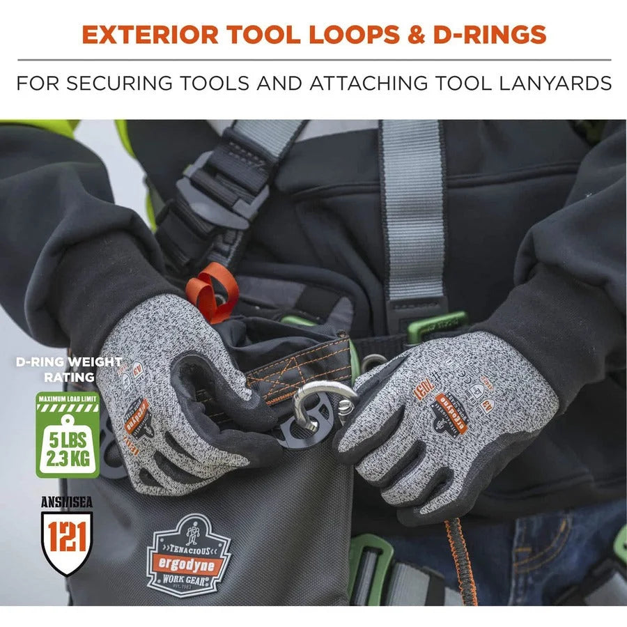 Ergodyne Arsenal 5926 Tool Pouch: Drop Resistant Gray Case - Durable Nylon & Polyester - 9’’x5’’x10’’ - Storage