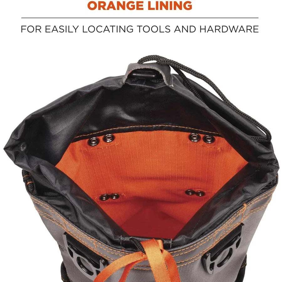 Ergodyne Arsenal 5926 Tool Pouch: Drop Resistant Gray Case - Durable Nylon & Polyester - 9’’x5’’x10’’ - Storage