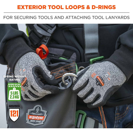 Ergodyne Arsenal 5928 Carrying Case (Pouch) Tools, Hardware, Wrench, Screwdriver - Gray - Alternate-Image4