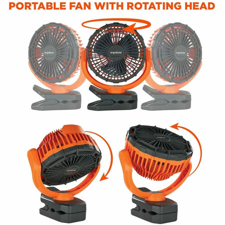 Ergodyne Chill-Its 6090 Rechargeable Portable Jobsite Fan - Alternate-Image1