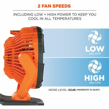 Ergodyne Chill-Its 6090 Rechargeable Portable Jobsite Fan - Alternate-Image3