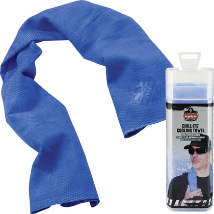 Ergodyne Chill-Its 6602 Cooling Towel - Blue PVA Material - Protective Gear
