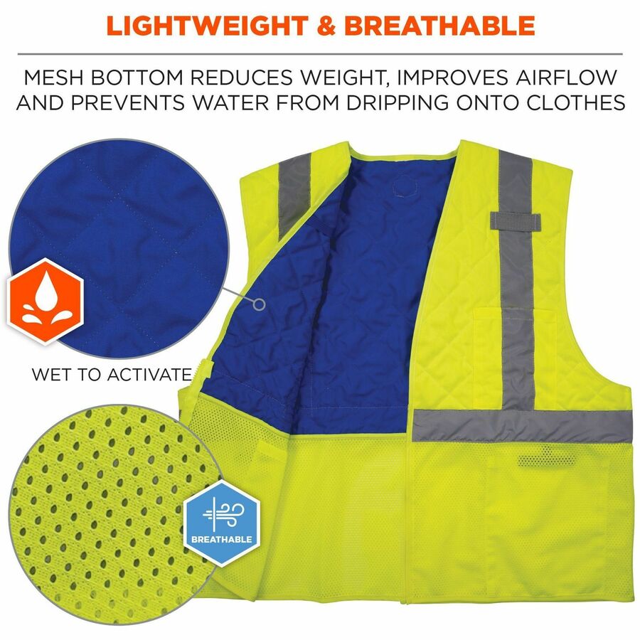 Ergodyne Chill-Its 6668 Hi-Vis Safety Cooling Vest - Alternate-Image3