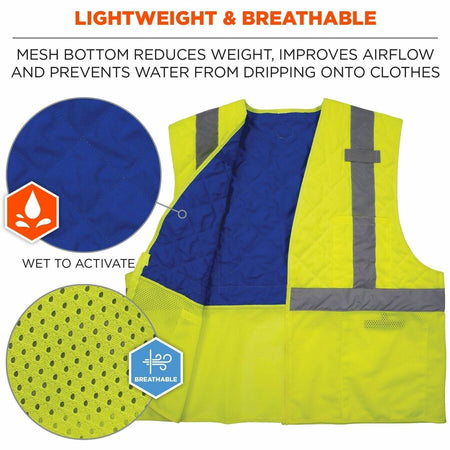 Ergodyne Chill-Its 6668 Hi-Vis Safety Cooling Vest - Alternate-Image3