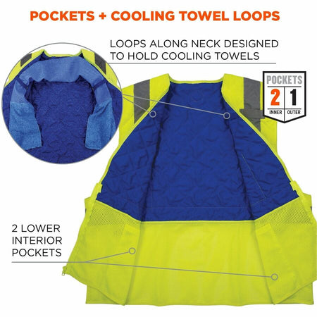 Ergodyne Chill-Its 6668 Hi-Vis Safety Cooling Vest - Alternate-Image4