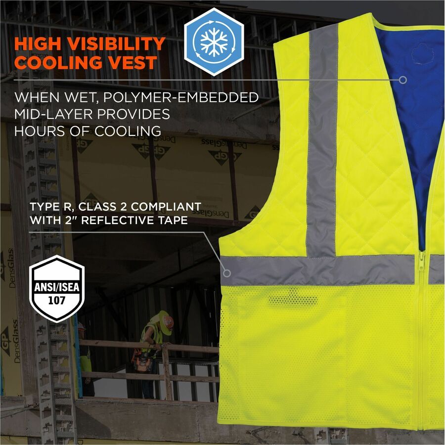 Ergodyne Chill-Its 6668 Hi-Vis Safety Cooling Vest - Alternate-Image1