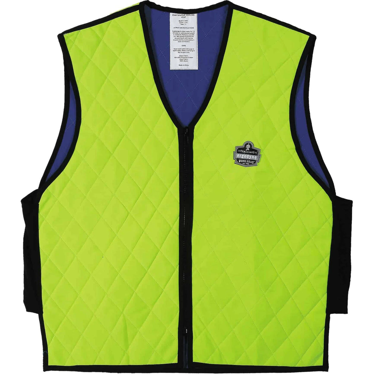 Ergodyne Chill-Its Cooling Vest: Lime Comfortable & Durable - Safety Jackets / Vests