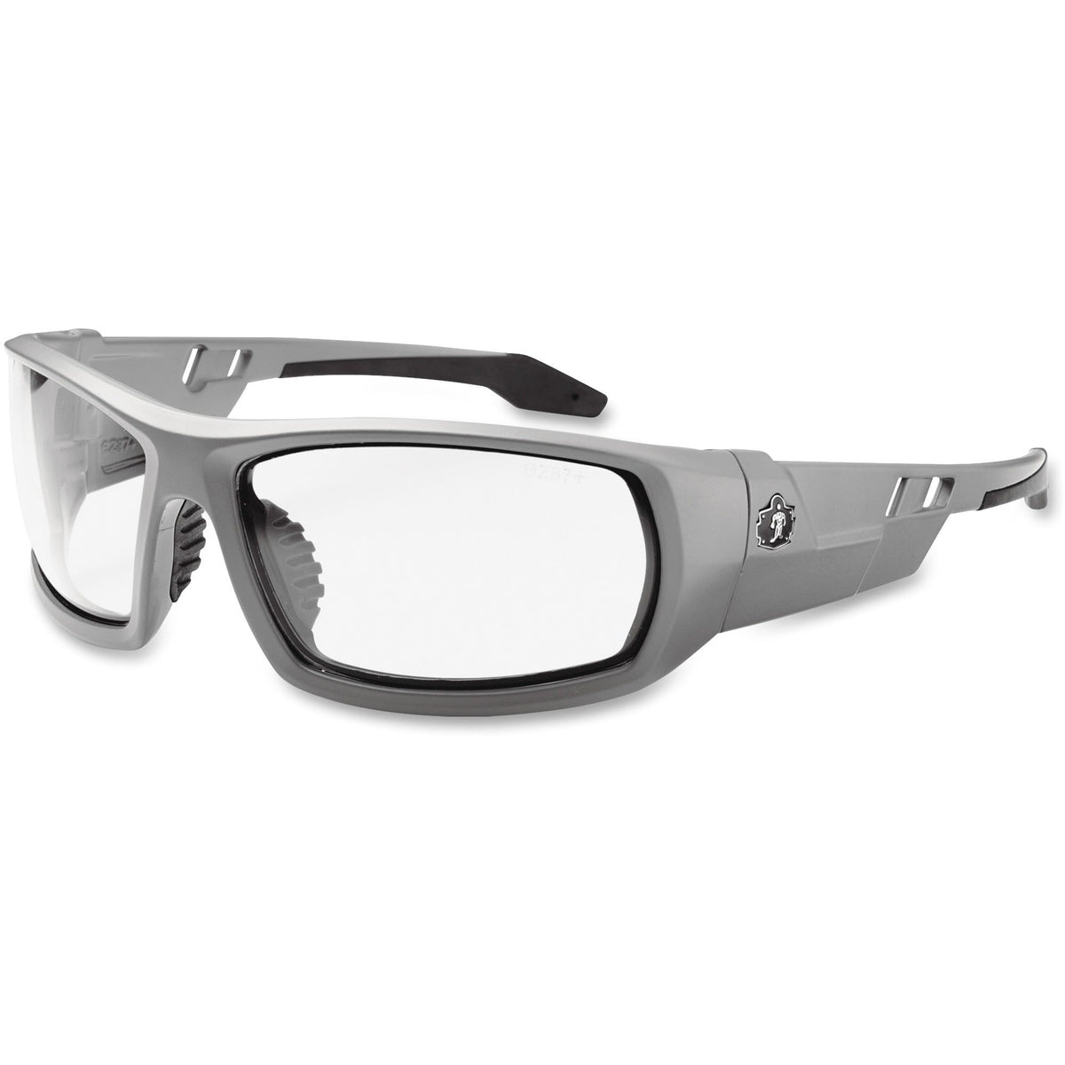 Ergodyne Clear Lens/Gray Frame Safety Glasses - 2000