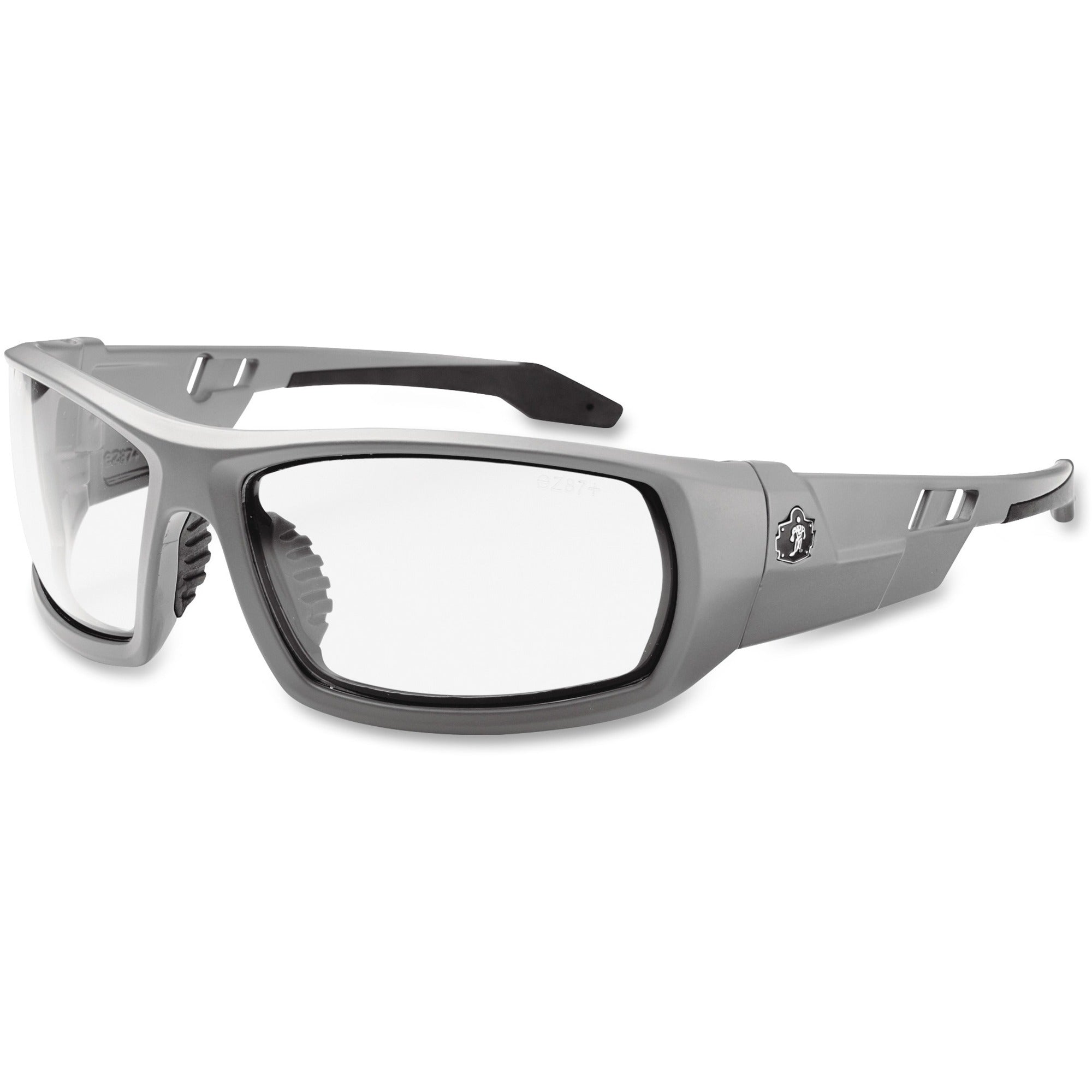 Ergodyne Clear Lens/Gray Frame Safety Glasses - 2000