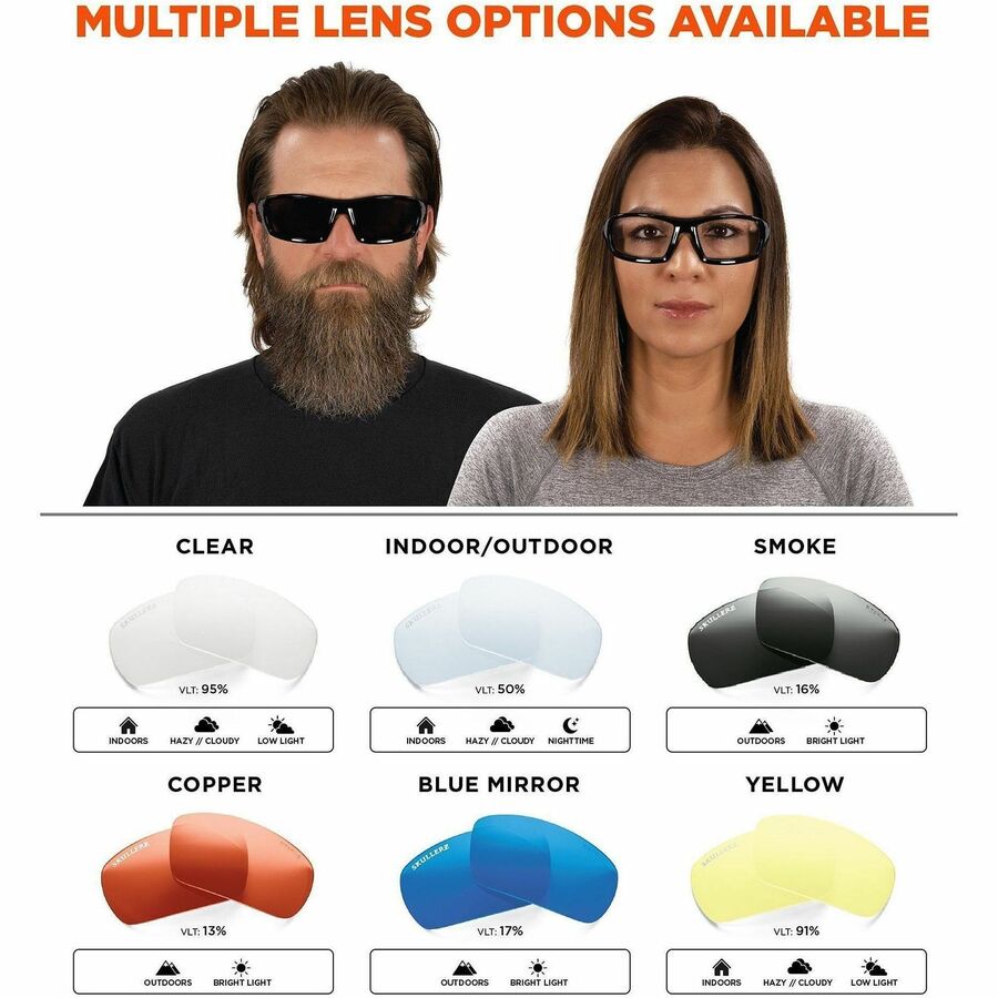 Ergodyne Clear Lens/Gray Half Frame Safety Glasses - Alternate-Image5