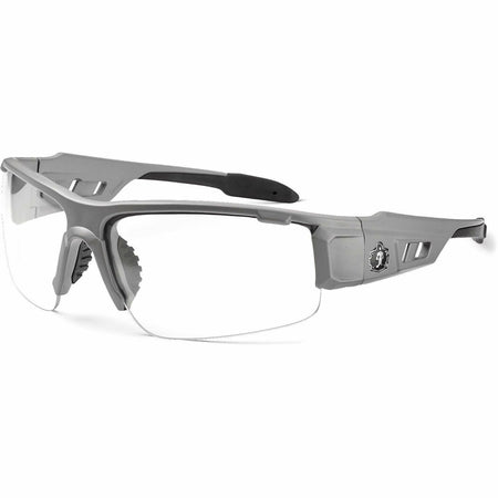 Ergodyne Clear Lens/Gray Half Frame Safety Glasses - 1500