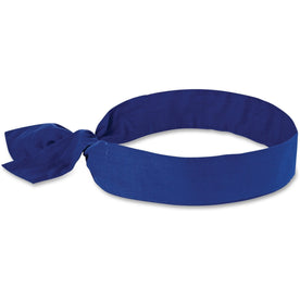 Ergodyne Cooling Bandana: Stay Cool with Solid Blue Design - Protective Gear